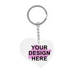 Aspire Personalized Heart Acrylic Keychain, Wedding Bridal Key Chain Favors Bridesmaid Gift, Gift For Her