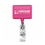 Custom Rectangle Hot Pink Badge Reel (Chroma Digital Direct Print), 1.5" W X 3.5" H X 0.35" D