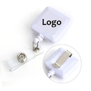 Personalize Square Retractable Reels With Slide Clip For Keys-ids-badges