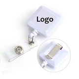 GOGO Personalize Square Retractable Reels With Slide Clip For Keys-ids-badges