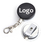 Personalize All Metal Reinforced Steel Cord Retractable Reels With Heavy-Duty Long Lasting Key Ring