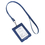 GOGO Custom Vertical Folding Leather Badge Holder with 5 Card Slots & PU Lanyard ID Card Credit Card Purse