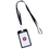 GOGO Custom Vertical Plastic ID Badge Holder Card Holder with Heavy Duty Neck Lanyard