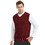 TopTie Custom Embroidery Mens Business Solid Color Plain Sweater Vest, Cotton Fit Casual Pullover
