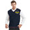 TOPTIE Custom Embroider Men's Sweater Cotton V-Neck Knitted Vest,Add Your Logo