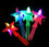 Custom 10.63" LED Light Up Star Shaped Clappers Party Favors