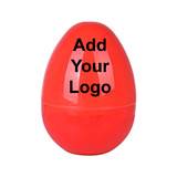 Printed Rainbow Color Open Plastic Twisted Eggs, Can be Filled with Toys and Candy, 2.44" L X1.85" W