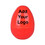 Printed Rainbow Color Open Plastic Twisted Eggs, Can be Filled with Toys and Candy, 2.44" L X1.85" W