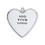 Muka Personalized Clear Transparent Fillable Ornaments Ball, Heart-shaped Clear Hanging Decorative Ball