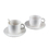 Plastic Coffee Mug Set for Tea Cappuccino - Break-Resistant Cup Saucer, Bulk Sale