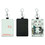 Sublimation Personalized PU Secure Thin Credit Card Holder Keychain
