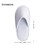 12 Pcs Blank Disposable Spa Slippers, White Closed Toe Slippers for Hotel, Travel, Guest and Home