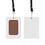 Muka Two Sides PU Leather Sublimation Custom Badge Holder, Teacher Lanyard, Lanyards for ID Badges
