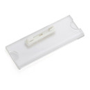 Aspire Acrylic Name Card Holder with Safety Pin, 2-3/4 x 1 Inches - Wholesale