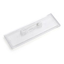 Aspire Acrylic Snap Name Holder with Safety Pin, 2-7/8 x 15/16 Inches - Wholesale