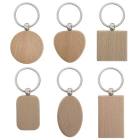 Aspire Wooden Key Chains, Wood Key Tag DIY Gift Idea