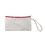 Aspire Sample Canvas Pouch with Zipper, 12oz Nature Cotton Canvas Bag with Wristlet Strap