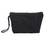 Aspire Black Canvas Wristlet Lining Pouch, 7-1/2 x 4 1/4 x 2 Inch Travel Makeup Bag with Bottom