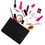 Muka Custom Canvas Zipper Bag with Lining, 6-3/4 x 4-3/4 Inch Black Cosmetics Bag