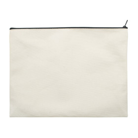 Muka Sample Large Bag, Cotton Canvas Bag with Zipper, 11 3/4 x 9 1/2 Inch, Multi-Purpose Storage Bag
