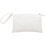 Muka Sample Lined Wristlet Pouch, 7" x 4 3/4" White Makeup Bags