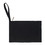Aspire Blank Black Canvas Zipper Makeup Bags with Lining, Storage Wristlet Canvas Pouch, 7 x 4-3/4 Inch