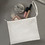 Custom Wristlet Canvas Zipper Bag with Lining, 10-3/4 x 8 Inch Cotton Bridesmaids Bag - White