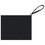 Aspire Blank Wristlet Canvas Bag with Lining, Black Portable Cosmetic Pouch, 10-3/4 x 8 Inch