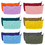 Aspire Blank Lining Cotton Canvas Makeup Bag with Bottom, DIY Craft Pouches, 7-3/4 x 3-1/8 x 1-1/2 Inch - Mixed Color