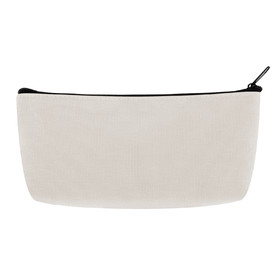 Muka Sample Cotton Canvas Makeup Bag with Lining & Bottom, 7-3/4 x 3-1/8 x 1-1/2 Inch