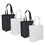 Custom Canvas Tote Bags, 11 1/2" x 9 1/2" x 3 1/2" - Black