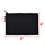 Muka Custom Black Canvas Zipper Bag, 6" x 4" Pouch with Metal Ring