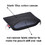 Aspire Custom Black Canvas Zipper Bag, 6" x 4" Pouch with Metal Ring