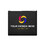 Muka Create Your Own Canvas Zipper Bag, Custom Gift Bag with Logo, 9-1/2 x 8 Inch - Black