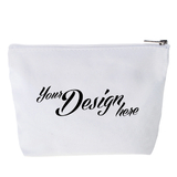 Aspire Custom Canvas Cosmetics Bags for Bridesmaid, 7 1/2" x 5 1/8" x 1 1/2"