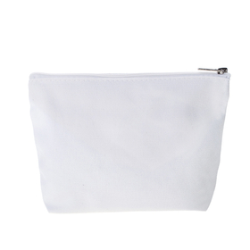 Muka Aspire Sample Canvas Bags with Bottom White Zipper Bag, 7 1/2" x 5 1/8" x 1 1/2"
