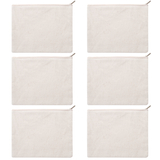 Aspire Cotton Canvas Zipper Bags, 8 x 6 Inches Pen / Pencil Cases