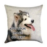 Custom Picture Pillow Cover, Design Your Own Linen Pillowcase, Premium Personalize Gift