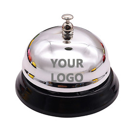 Aspire Custom Laser Engraved Call Bell 3-3/8" Diameter, Desk Service Bell for Restaurants, School, Hotel