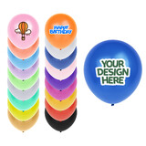 Aspire 5 10 12 inch Custom Pearlescent Latex Balloon, Customizable Assorted Color Balloons, Personalized Party Balloons with Logo Text Image