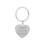 Muka Customized Heart Shape Keychain, Double-sided Laser Engraving Keychain Presents for Family, Lover, Friend