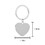 Muka Customized Heart Shape Keychain, Double-sided Laser Engraving Keychain Presents for Family, Lover, Friend