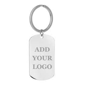 Muka Personalized Keychain Different Shape, Stainless Steel Laser Engraving Key Ring Clips for Couples, Friends