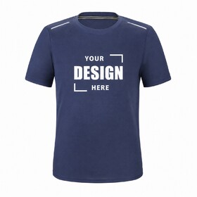 TOPTIE Custom Men's Quick-Dry Marathon Running T-Shirt, Personalized Logo Breathable Short Sleeve Sports Tee
