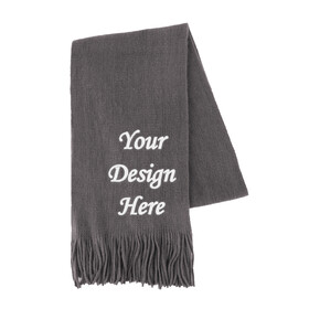TOPTIE Custom Scarf, Personalized Scarf for Men and Women, Custom Scarves with Logo