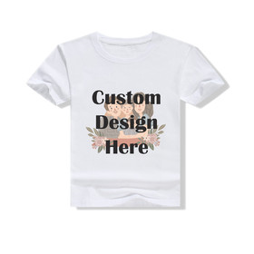 Muka Custom T-Shirt for Boys and Girls, Kids Personalized Tee Shirts with Photo, Sublimation Print T-shirt