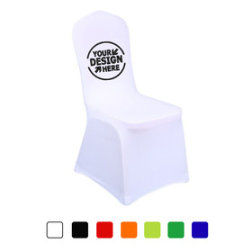 Muka Custom Embroidered Chair Slipcover for Wedding, Banquet Chair Covers with Custom Logo