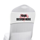 Muka Custom Chair Bands, Sublimation Printing Chair Bands, Personalized Chair Sashes with Logo