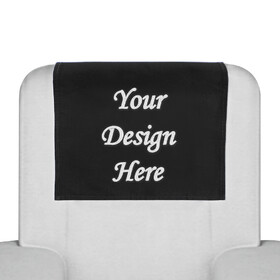 Muka Custom Headrest Cover, Chair Cover with Embroidered Logo, Personalized Slipcover for Sofa, Recliner