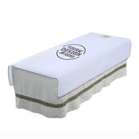 Muka Custom Embroidered Massage Table Sheets, Personalized Facial Bed Cover